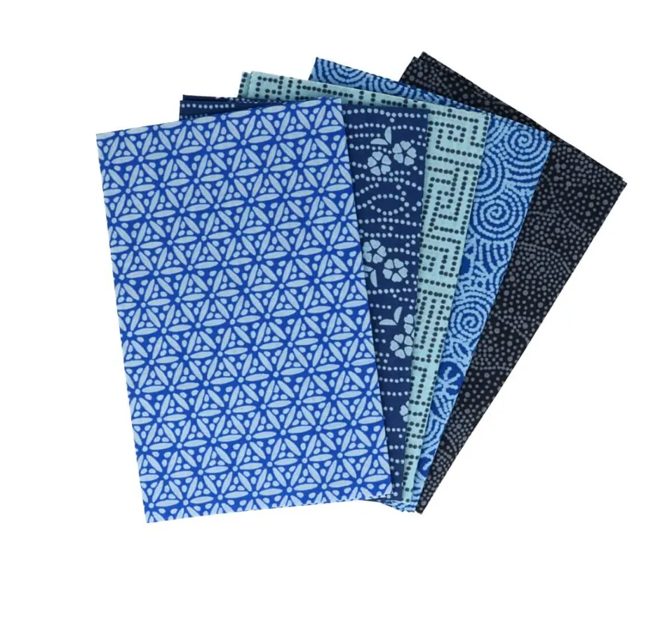 Fat quarters serene sapphire - 5stuks